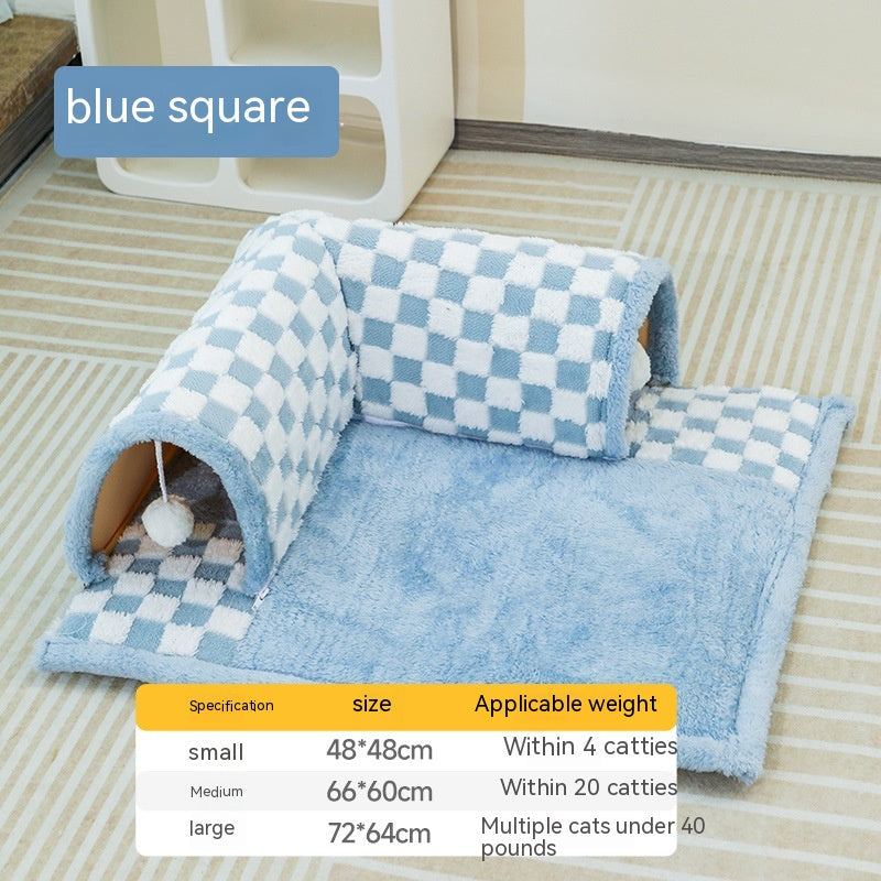 Duokete Cathouse Doghouse Autumn And Winter Warm Tunnel