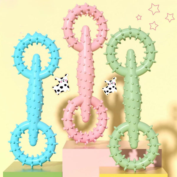 Pet Pull Ring Dog Chew Gnawing Interactive Toy