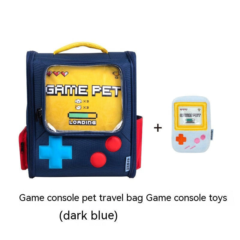Retro Game Console Pet Backpack Foldable Travel Carrier Bag