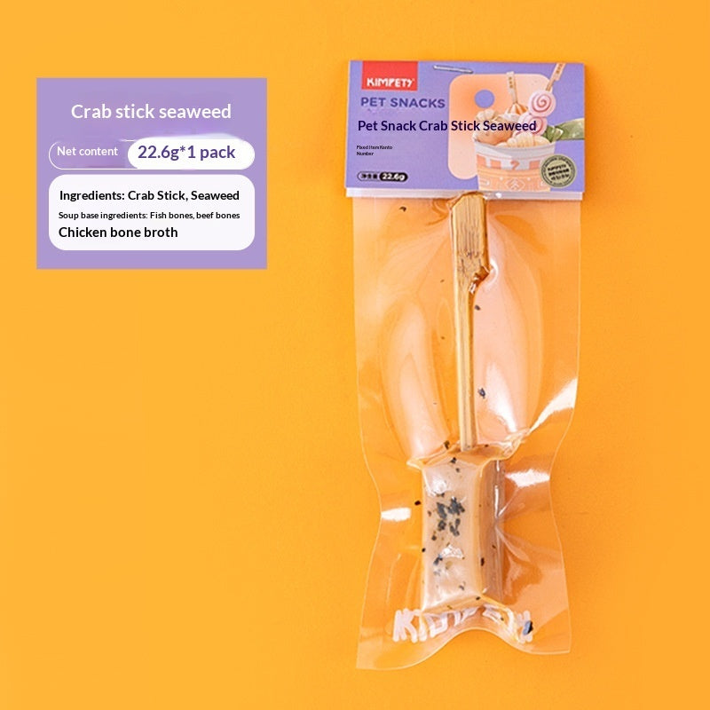 Pet Dried Meat Skewers Oden Stick Treats Snacks
