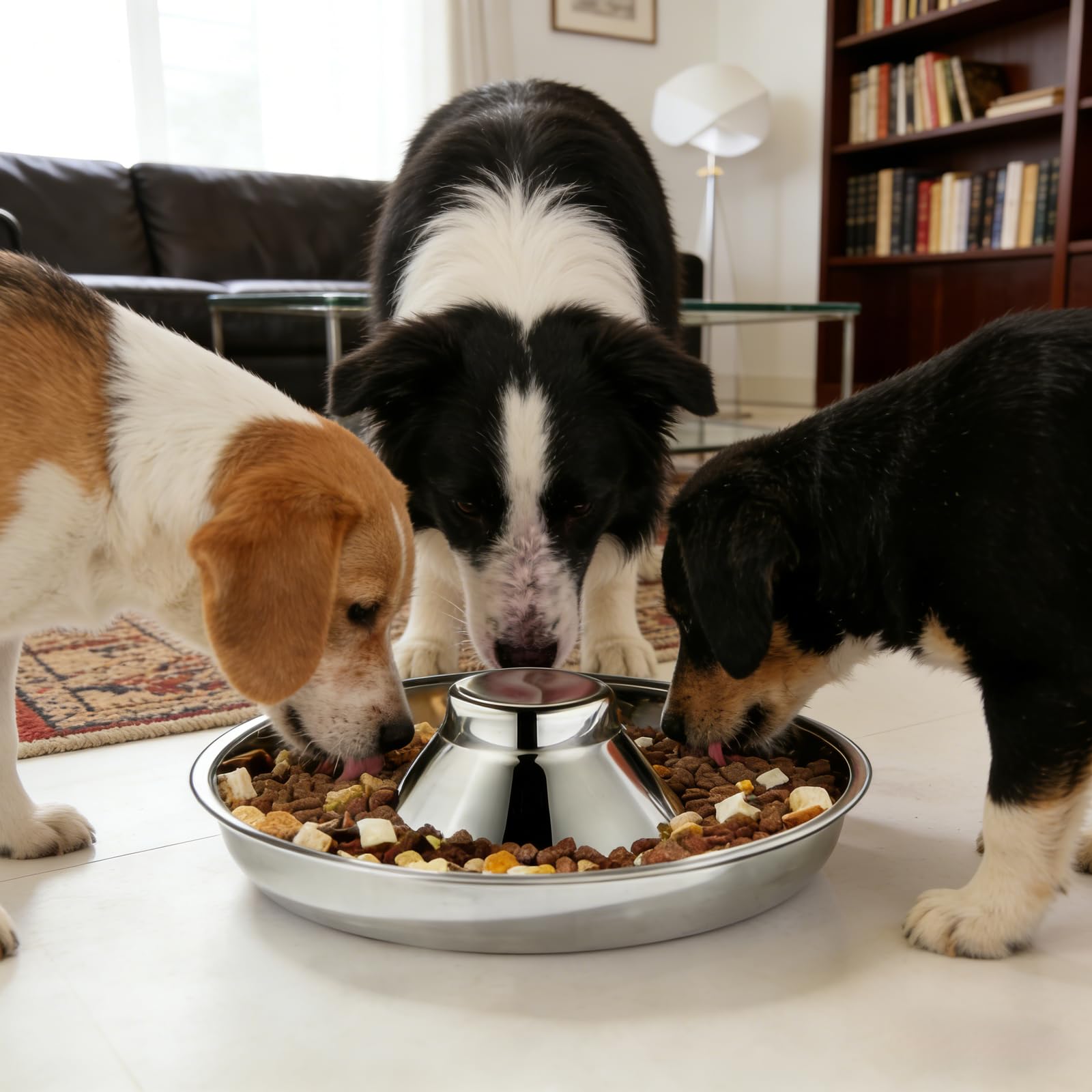 Stainless Steel Puppy Weaning Feeding Bowl Multi Pet Dish Set
