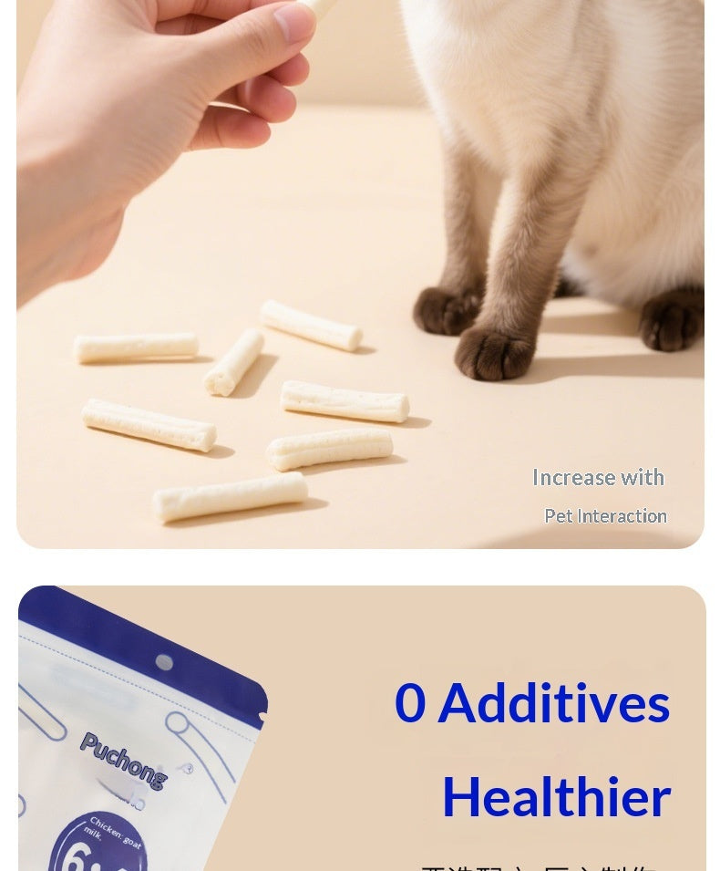 Chicken Goat Milk Stick Packaged Cat Treats Snacks