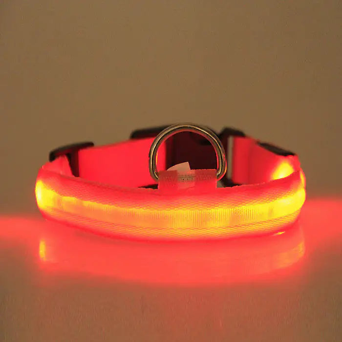 LED Pet Safety Halo Collar for Night Visibility