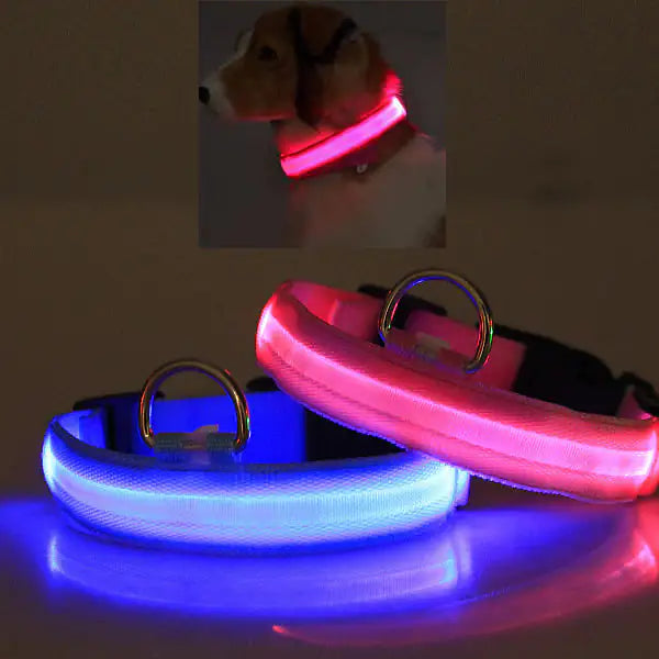 LED Pet Safety Halo Collar for Night Visibility